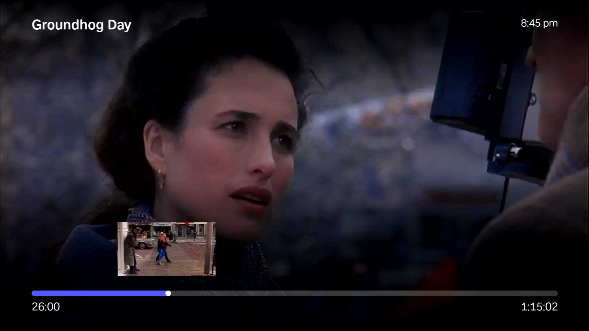 Screenshot of trickplay images in the Jellyfin Roku channel